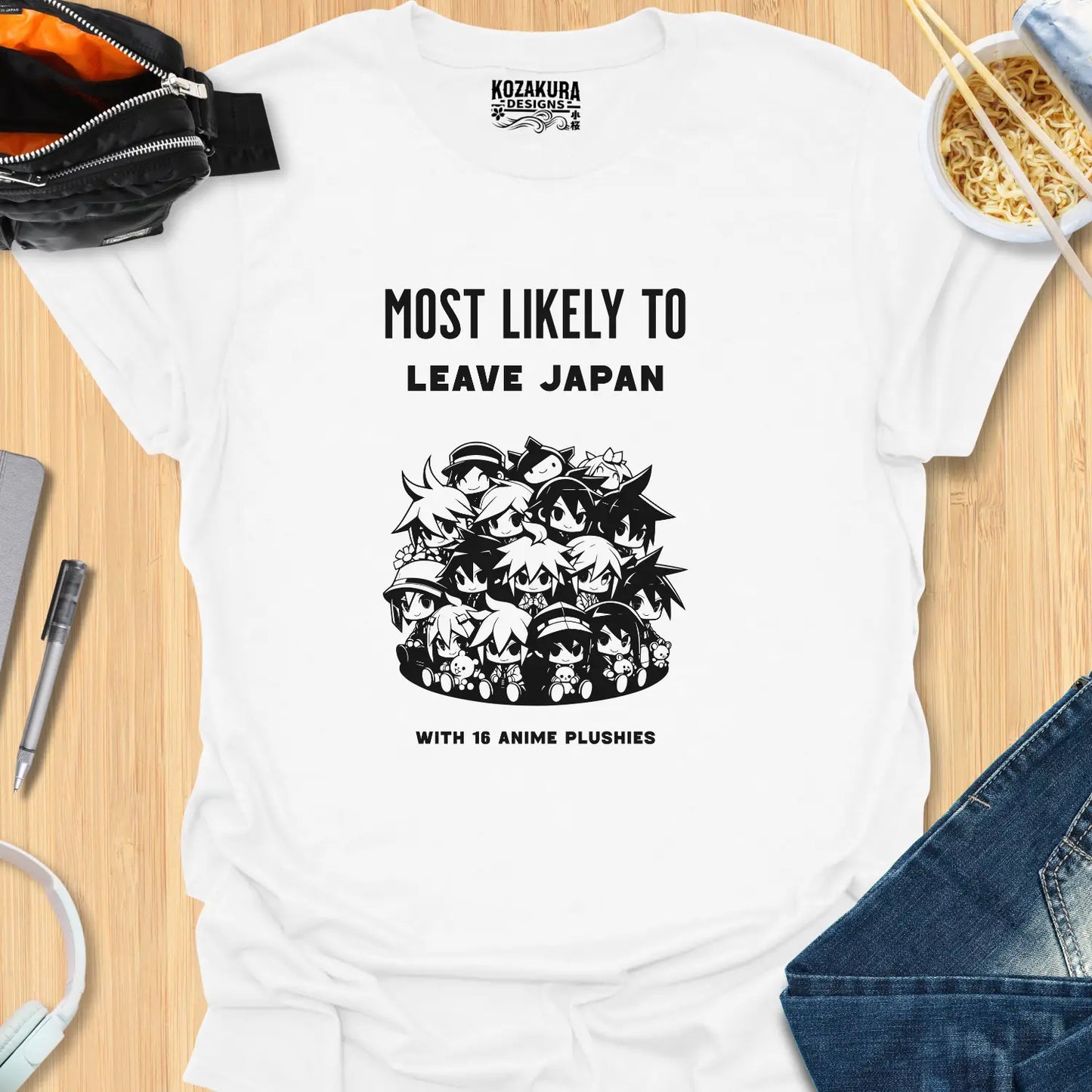 Most Likely to leave Japan with 16 anime plushies